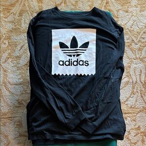 ADIDAS Skateboarding Black long sleeve tee XL like new
